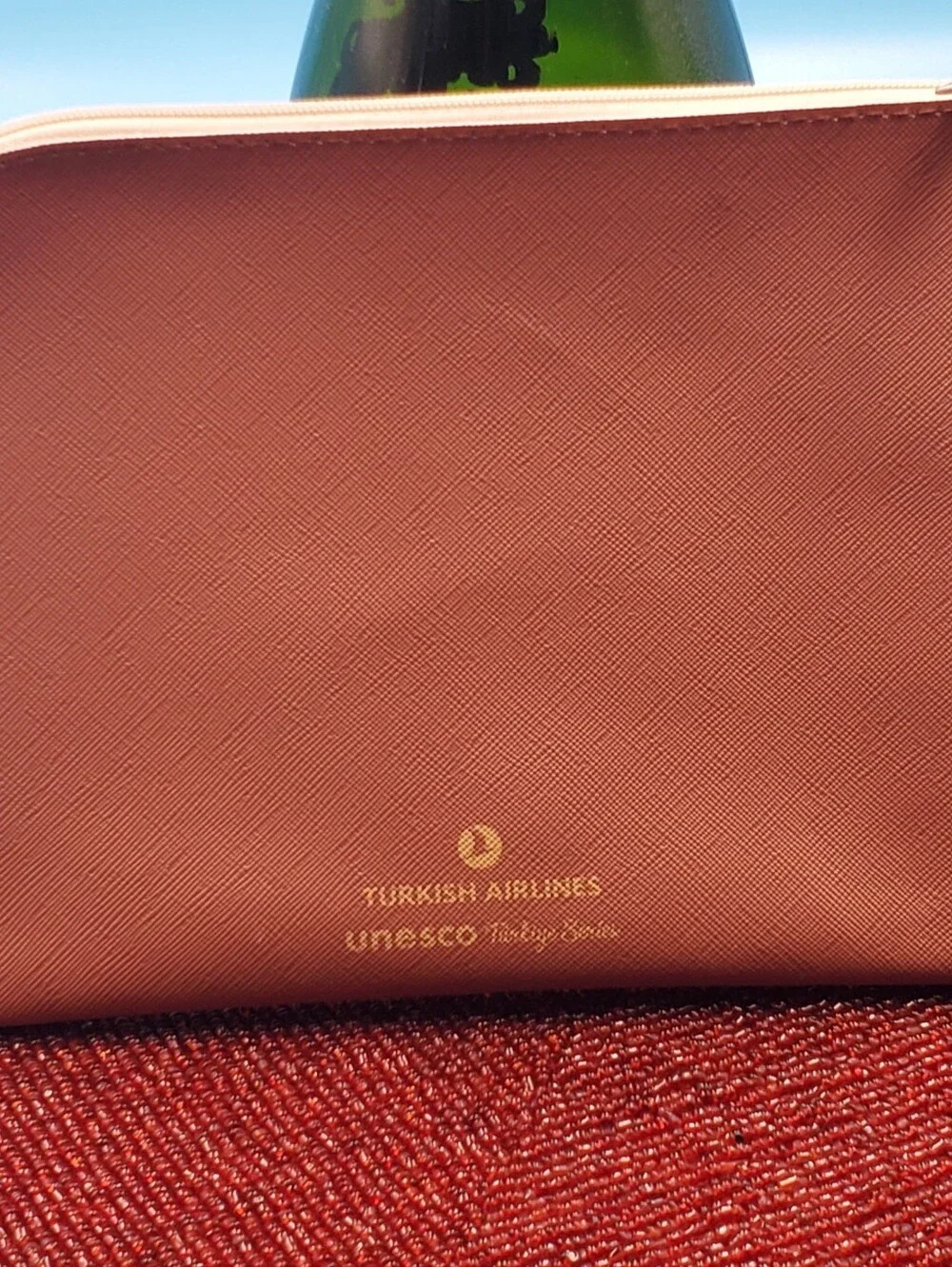 Turkish Airlines Amenity Kit Travel Bag medieval Church of St. Gregory ANI (C13)